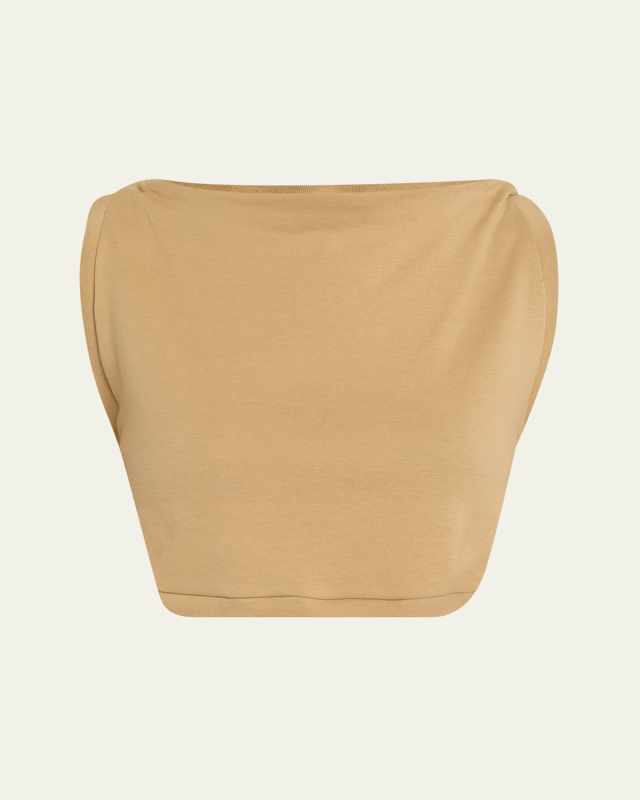 Mae Cropped High-Neck Top